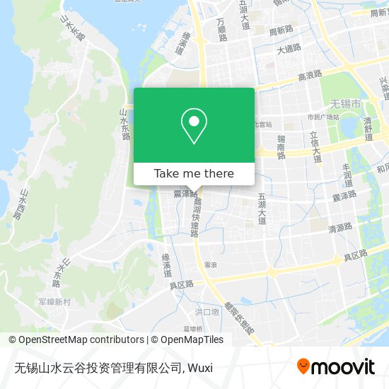 无锡山水云谷投资管理有限公司 map