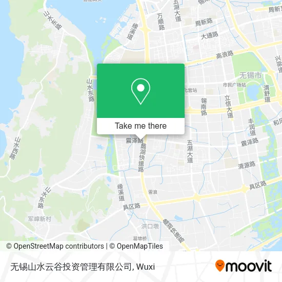 无锡山水云谷投资管理有限公司 map