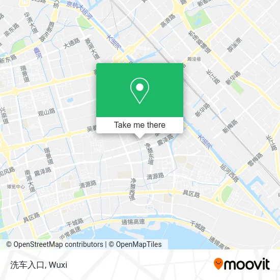 洗车入口 map