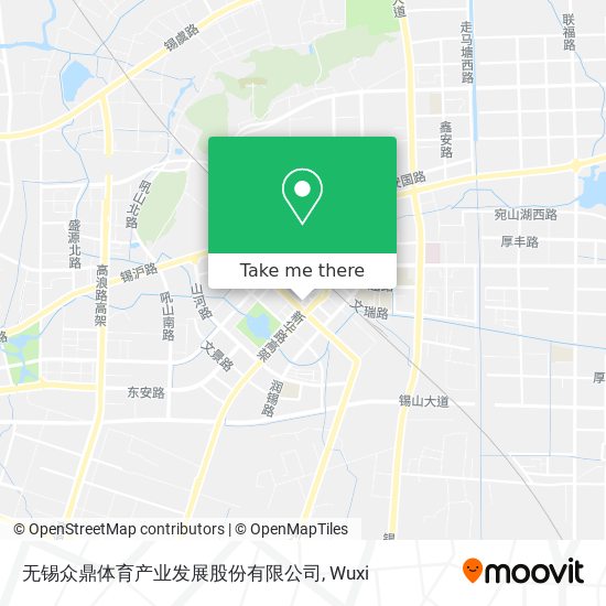 无锡众鼎体育产业发展股份有限公司 map