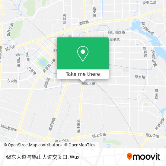 锡东大道与锡山大道交叉口 map