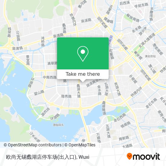 欧尚无锡蠡湖店停车场(出入口) map