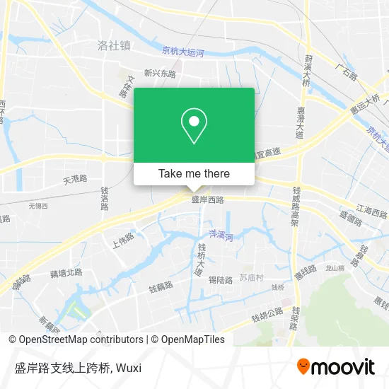 盛岸路支线上跨桥 map