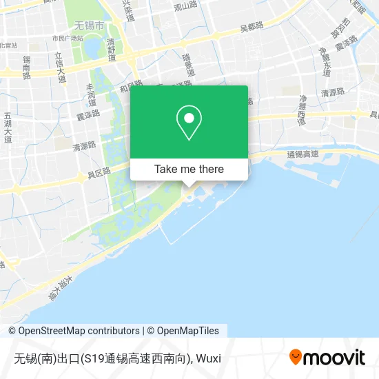 无锡(南)出口(S19通锡高速西南向) map