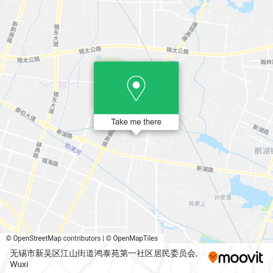 无锡市新吴区江山街道鸿泰苑第一社区居民委员会 map