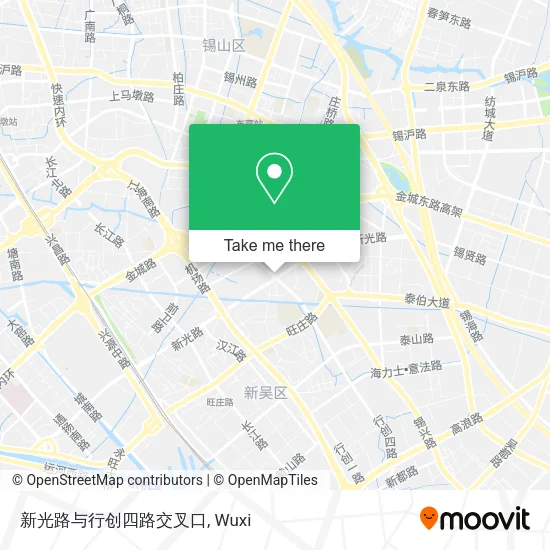 新光路与行创四路交叉口 map