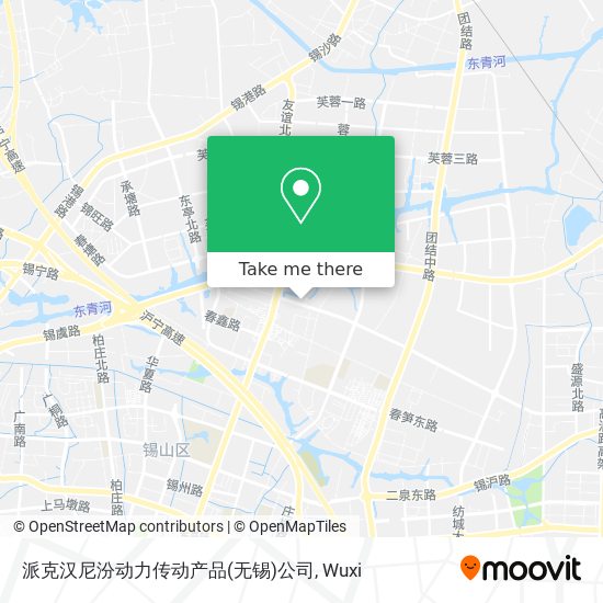 派克汉尼汾动力传动产品(无锡)公司 map