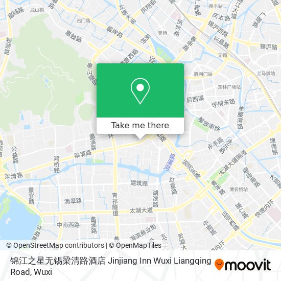 锦江之星无锡梁清路酒店 Jinjiang Inn Wuxi Liangqing Road map