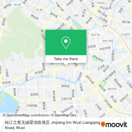 锦江之星无锡梁清路酒店 Jinjiang Inn Wuxi Liangqing Road map