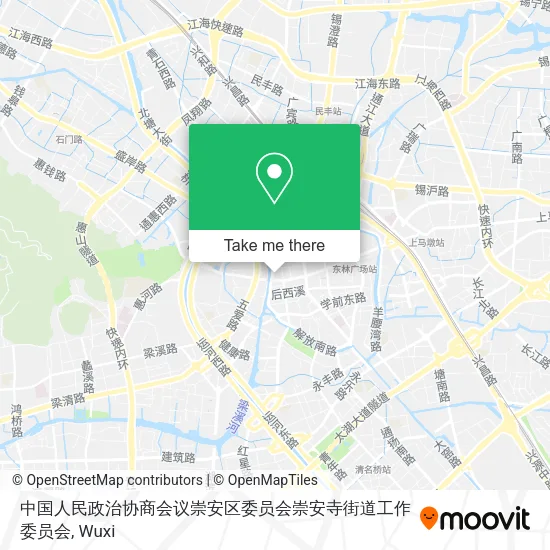 中国人民政治协商会议崇安区委员会崇安寺街道工作委员会 map