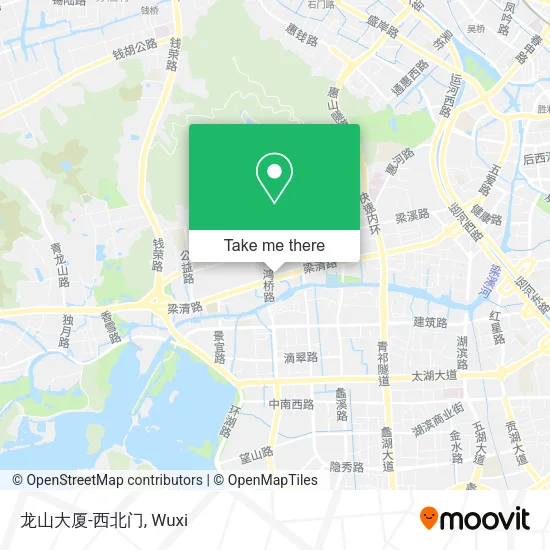 龙山大厦-西北门 map