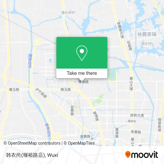 韩衣尚(堰裕路店) map