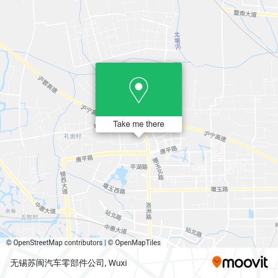 无锡苏闽汽车零部件公司 map