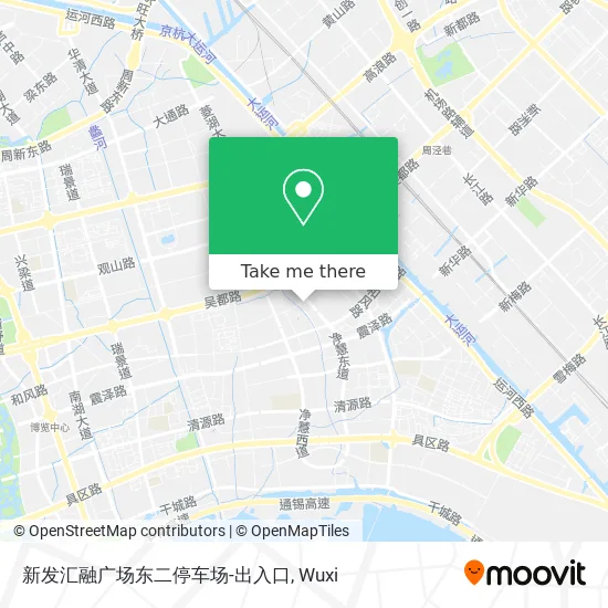 新发汇融广场东二停车场-出入口 map