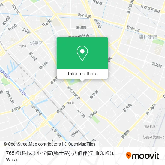 765路(科技职业学院(锡士路)-八佰伴(学前东路)) map
