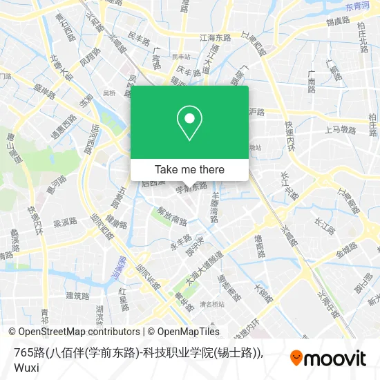 765路(八佰伴(学前东路)-科技职业学院(锡士路)) map