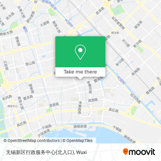 无锡新区行政服务中心(北入口) map