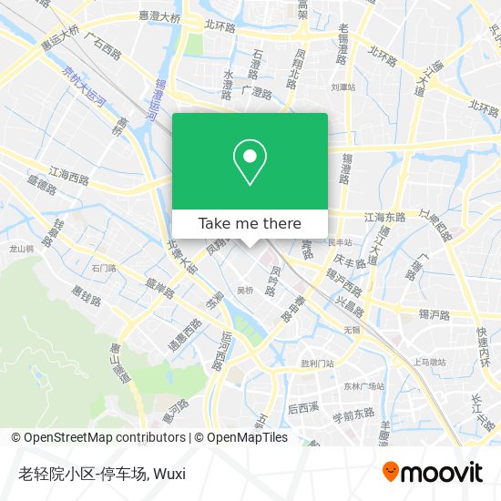 老轻院小区-停车场 map