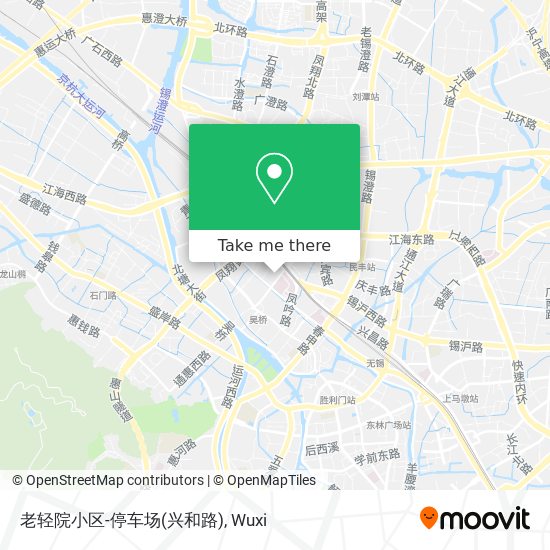 老轻院小区-停车场(兴和路) map