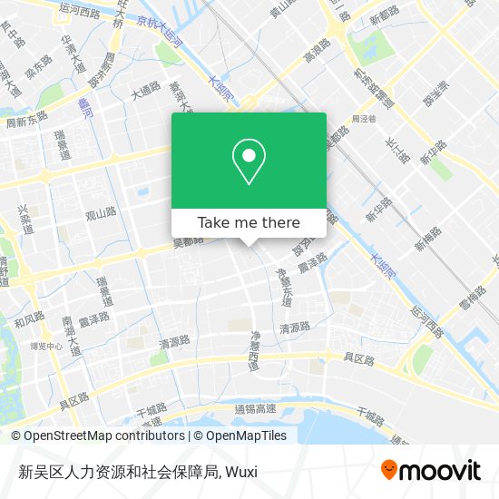 新吴区人力资源和社会保障局 map
