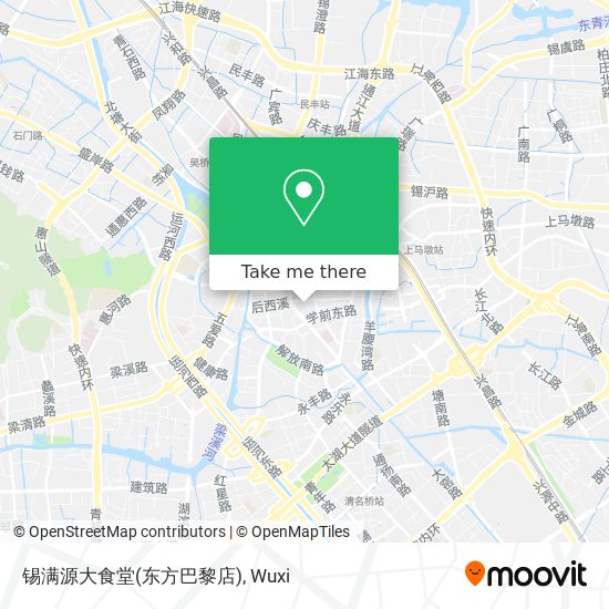 锡满源大食堂(东方巴黎店) map
