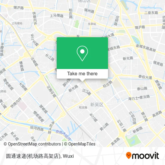 圆通速递(机场路高架店) map