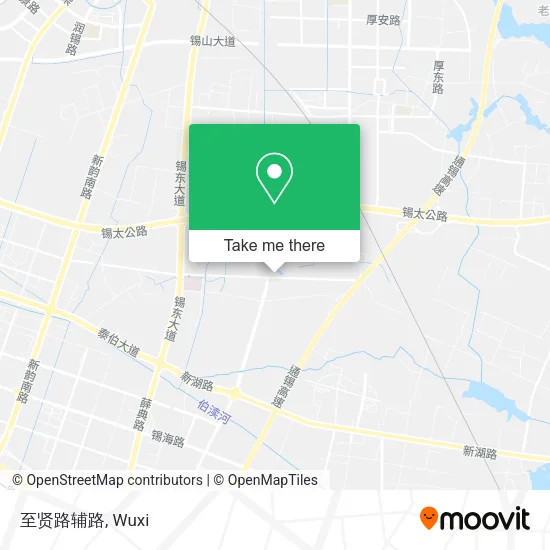 至贤路辅路 map