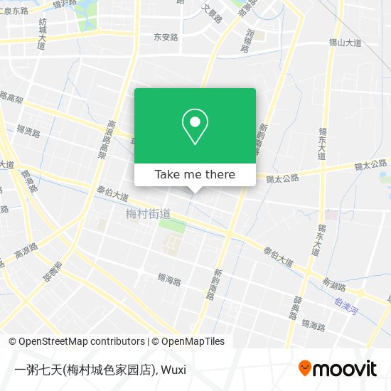 一粥七天(梅村城色家园店) map