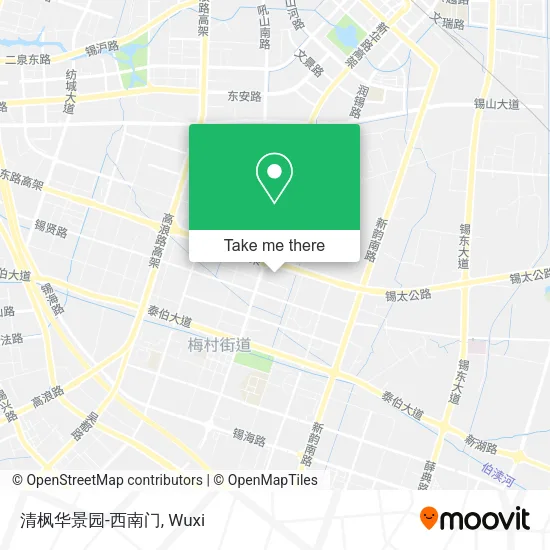 清枫华景园-西南门 map