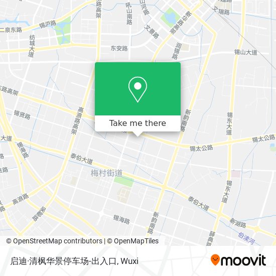 启迪·清枫华景停车场-出入口 map