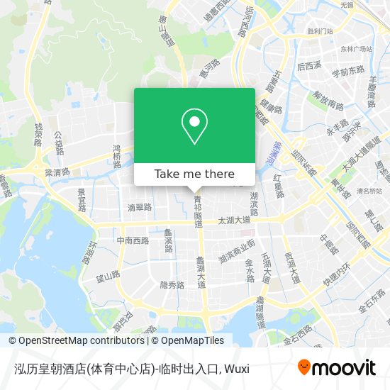 泓历皇朝酒店(体育中心店)-临时出入口 map