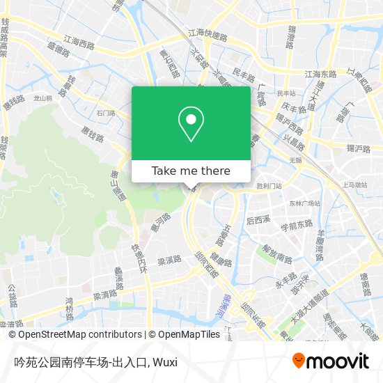 吟苑公园南停车场-出入口 map