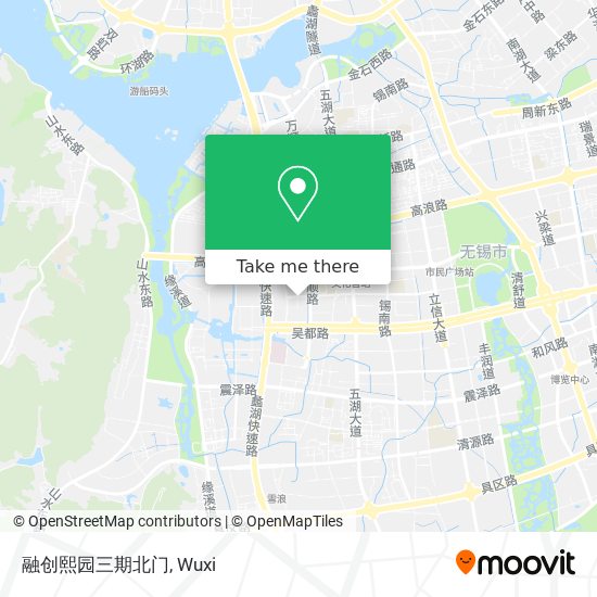 融创熙园三期北门 map