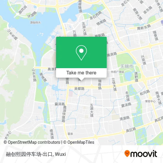 融创熙园停车场-出口 map