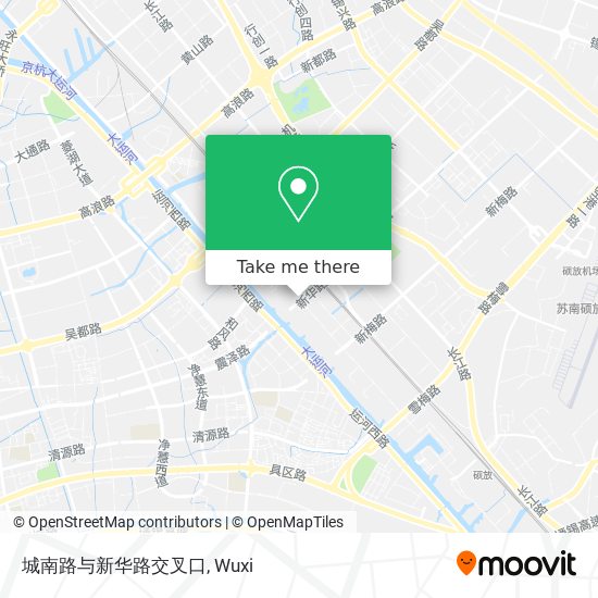 城南路与新华路交叉口 map