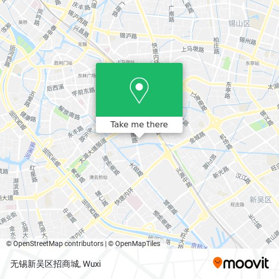 无锡新吴区招商城 map
