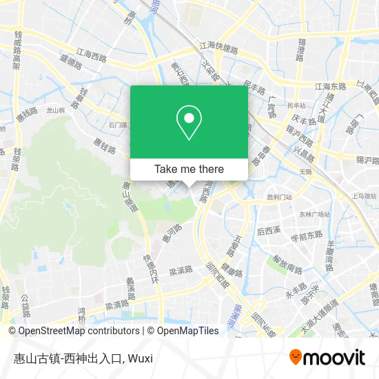 惠山古镇-西神出入口 map