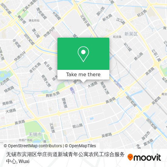 无锡市滨湖区华庄街道新城青年公寓农民工综合服务中心 map