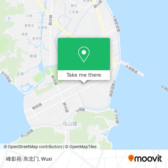 峰影苑-东北门 map