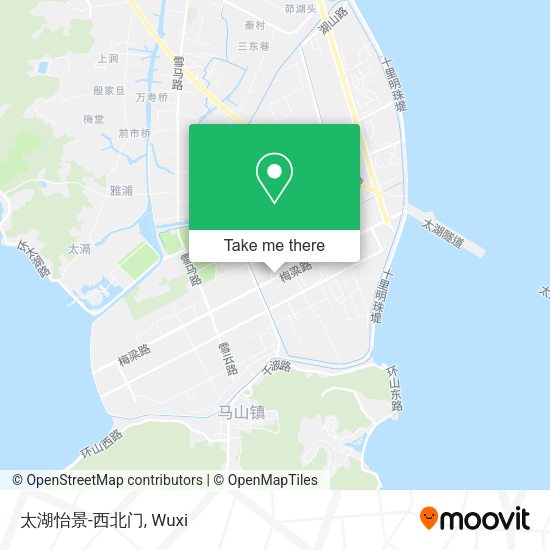 太湖怡景-西北门 map