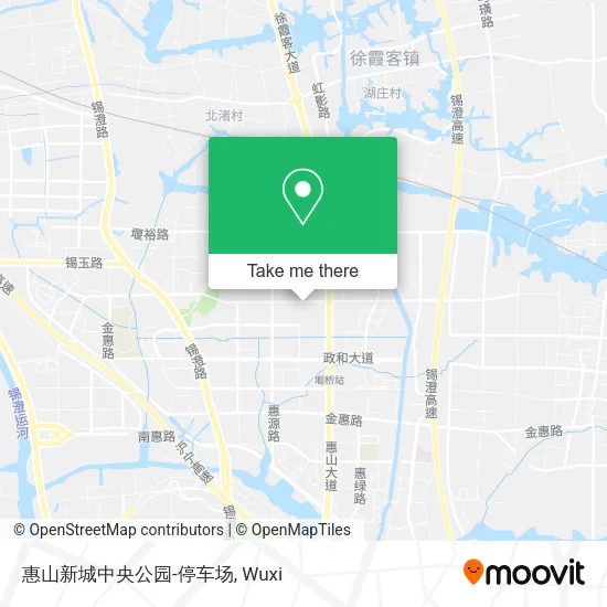 惠山新城中央公园-停车场 map