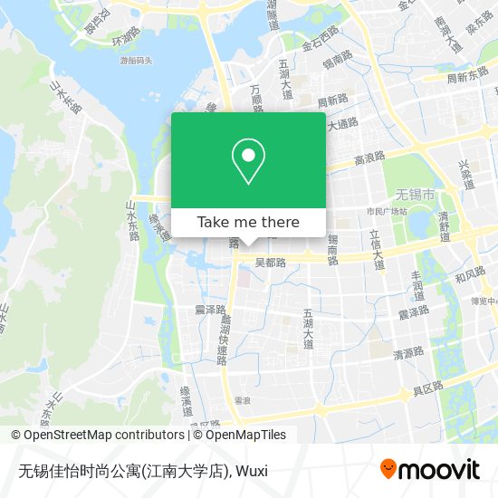 无锡佳怡时尚公寓(江南大学店) map