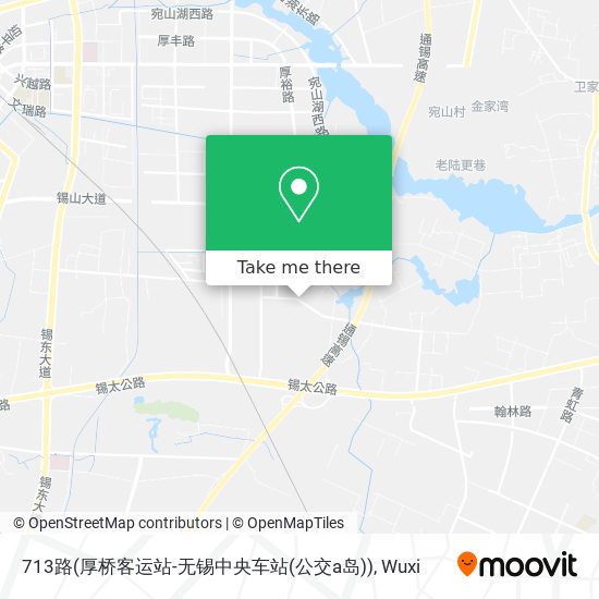 713路(厚桥客运站-无锡中央车站(公交a岛)) map