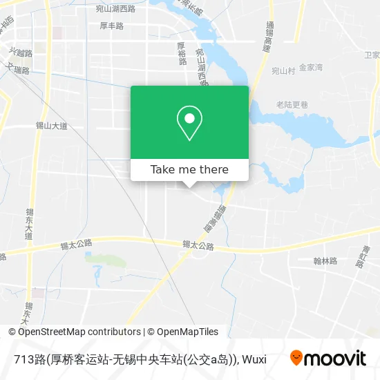 713路(厚桥客运站-无锡中央车站(公交a岛)) map