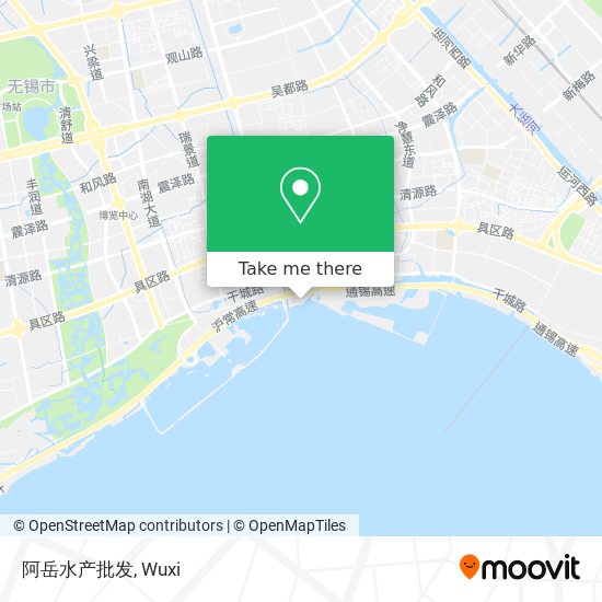阿岳水产批发 map