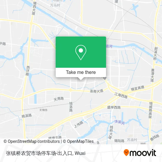 张镇桥农贸市场停车场-出入口 map