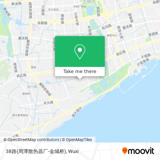 38路(周潭散热器厂-金城桥) map