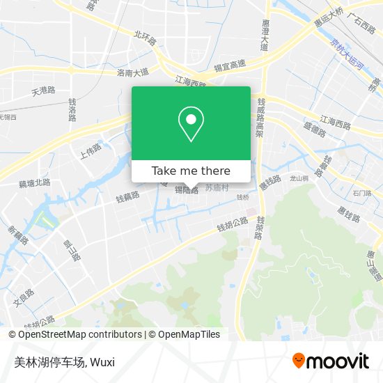 美林湖停车场 map