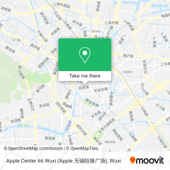 Apple Center 66 Wuxi (Apple 无锡恒隆广场) map