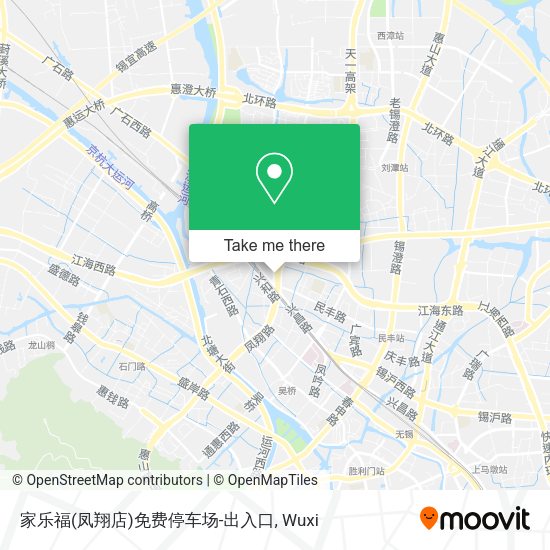 家乐福(凤翔店)免费停车场-出入口 map